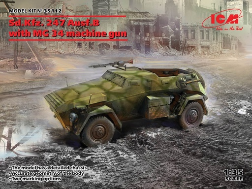 [ICM 35112] SDKFZ 247 Ausf.B with MG34