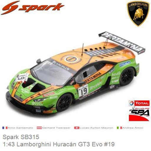 [SPK SB315] LAMBORGHINI HURACAN GT3 EVO  GRT