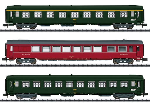 [MII 18219] Minitrix : Set 3 voitures Nice-Paris Train Express