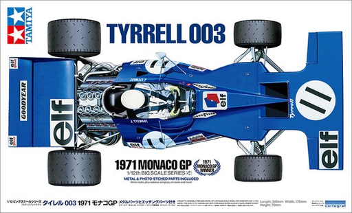 [TYA 12054] TYRRELL 003 Gp Monaco 1971 avec Photodécoupe