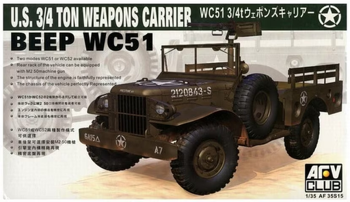 [AFV 35S15] AFV Club : US 3/4 Ton Weapons Carrier WC51 Beep