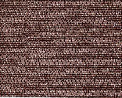 [FAL 170806] Faller : Dalle de Decoration Grès, Rouge │ 370x12x6mm (2x)