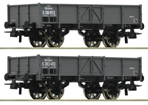 [ROC 76048] 2 wagons kkstb gondolas - DB