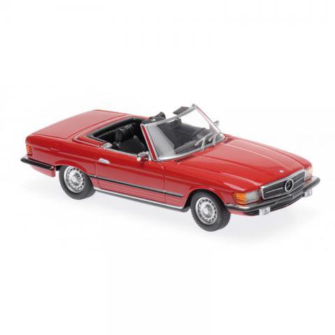 [MAC 940033432] Maxichamps : MERCEDES-BENZ 350 SL red 1974