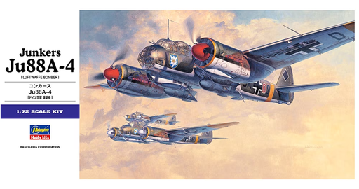 [HAS 00555] Hasegawa : Junkers Ju88A-4 │Luftwaffe Bomber