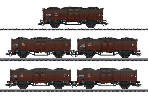 [MKN 46055] 5 WAGONS TYPE P AVEC CHARBONS