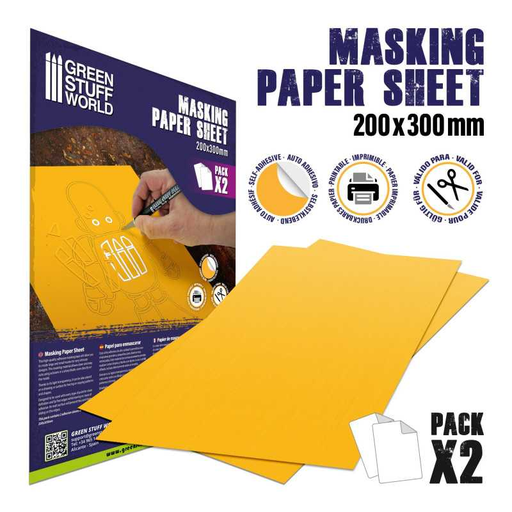 [GSW 10498] Green Stuff : Masking Paper Sheet 200x300mm (2pcs)