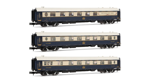 [ARN HN4398] Arnold : 3 voitures pour train «Venice Simplon Orient Express», composé de 1 voiture restaurant, 1 voiture restaurant avec cuisine et 1 voiture de service