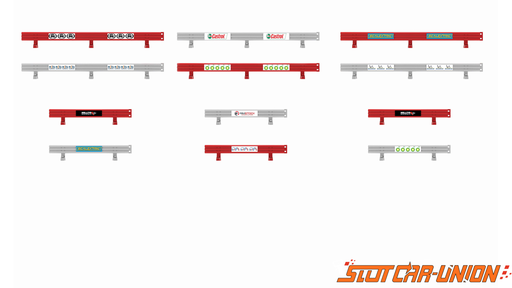 [SCA C8191] Scalextric : Barrieres 6x 290mm et 6 168mm