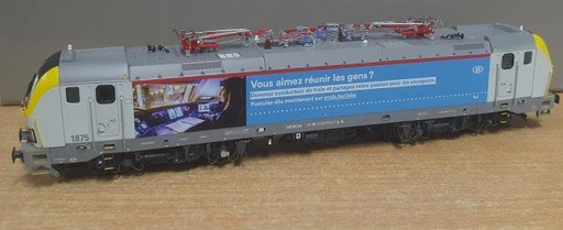 [LSM 12709] LSModels : Locomotive électrique Série 18 (#1875) SNCB - Livrée publicité Postulez │ Alternatif Digital