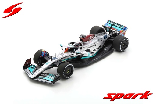 [SPK 18S766] Spark Model : Mercedes-AMG Petronas F1 W13 E Performance No.63 Mercedes-AMG Petronas F1 Team Miami GP 2022 George Russell With Acrylic Cover