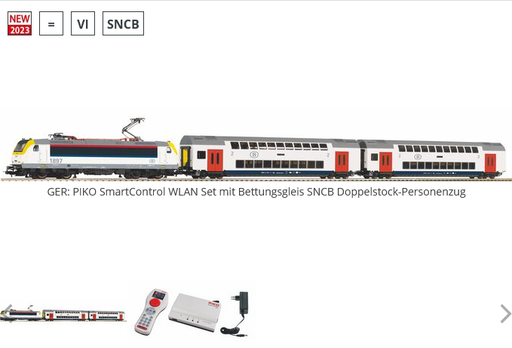 [PIK 59108] Piko : Boite de départ SNCB : Locomotive électrique 1897 - voitures M6  SNCB-NMBS