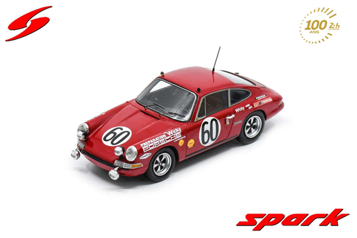 [SPK S9741] Spark : Porsche 911 T │ #60 24H Le Mans 1968 - J. de Mortemart - W. Meier