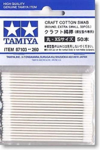 [TYA 87103] Tamiya : Cotons Tige Ronds XS 50pcs