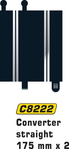 [SCA C8222] Scalextric : Rail de Transition (2 pcs)