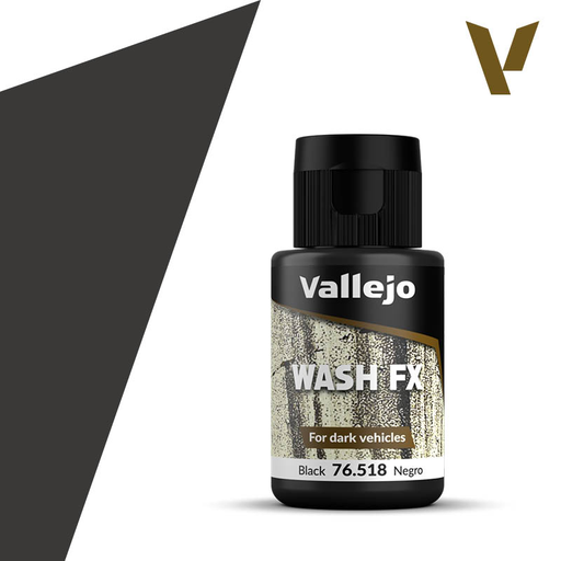 [VAL 76.518] Vallejo : Wash FX For Dark Vehicles Noir