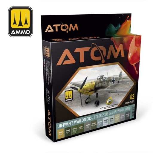 [MIG ATOM-20701] MIG Atom : Set Acrylique - Luftwaffe WWII Colors │ Pack #02