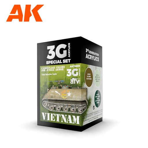 [AK 11659] AK : Vietnam Camouflage Colors For jungle colors