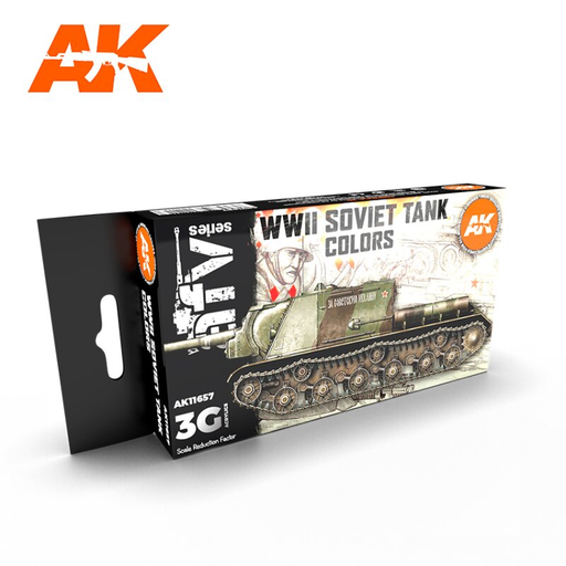 [AK 11657] AK : WWII Soviet Tank Colors │ 3rd Generation Acrylics