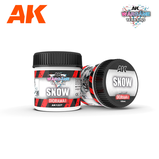 [AK 1227] Ak : Snow (100ml) │ Wargame Terrain - Diorama Series