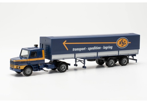 [HER 317061] Herpa : Scania Hauber Pritsche-/Planen-Sattelzug ASG (S)