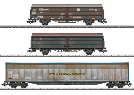 [MKN 47349] Marklin : Coffret de wagons à parois coulissantes