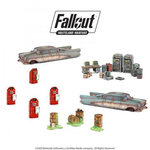 [MODI 051271] Fallout Wasteland Warfare : Set  de décors │ Fallout Wasteland Warfare
