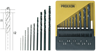 [PRN 28874] Proxxon : Jeu de forêts HSS en boîte de rangement