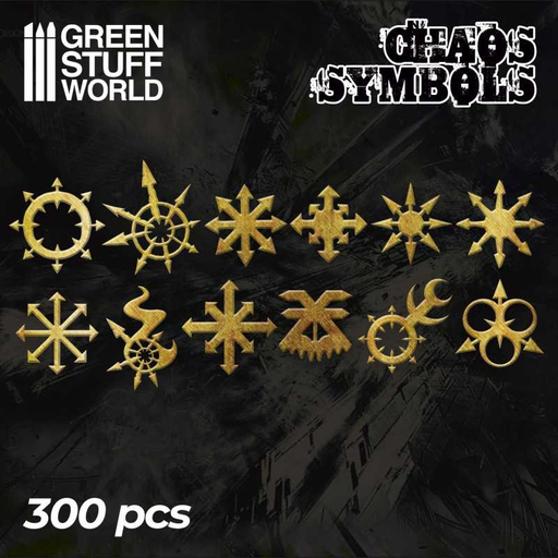 [GSW 2110] Green Stuff : Runes et Symboles Chaos (300 pcs)