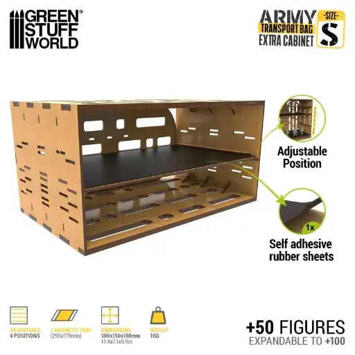 [GSW 12126] Green Stuff : Army Transport Bag - Extra Cabinet S