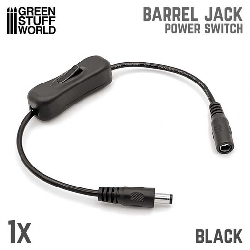 [GSW 4300] Green Stuff : Câbles avec interrupteur - Noir 