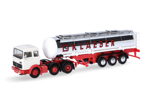 [HER 87MBS026154] Herpa : Mercedes LPS 2032 Chemietank-Sattelzug "Hans Klaeser Herten" (Nordrhein-Westfalen/Herten)