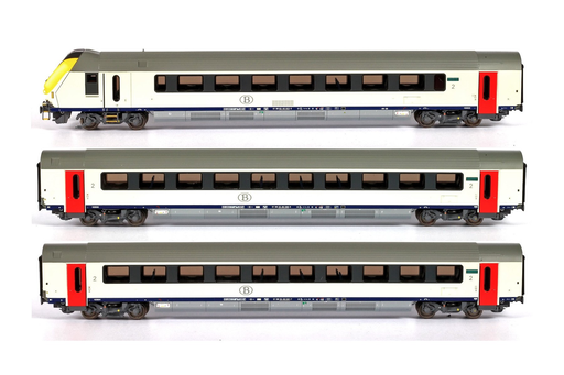 [LSM 93050] LSmodels : Coffret I11 Pilote-2 voitures 2° classe SNCB-NMBS