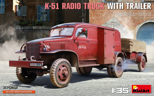 [MNT 37062] MiniArt : K-51 Radio Truck with Trailer 