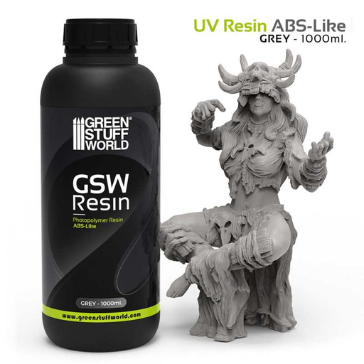 [GSW 12039] Green Stuff : Résine Liquide pour Imprimante 3D - ABS-like Gris (1000ml)