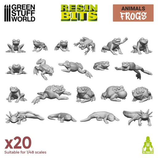 [GSW 12294] Green Stuff : Frogs │ Animals • Resin Bits