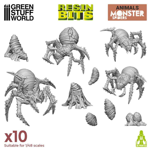 [GSW 12299] Green Stuff : Monster Spider │ Animals • Resin Bits