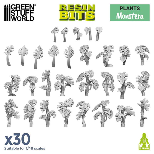 [GSW 11611] Green Stuff : Monstera │ Plants • Resin Bits