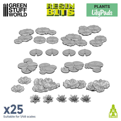 [GSW 11616] Green Stuff : Lily Pads │ Plants • Resin Bits