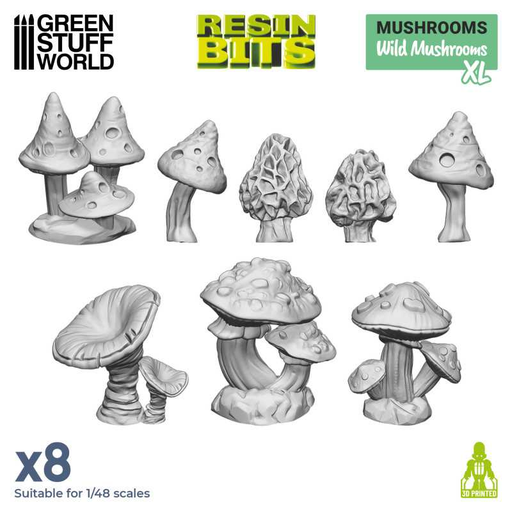 [GSW 12962] Green Stuff : Wild Mushrooms │ Resin Bits