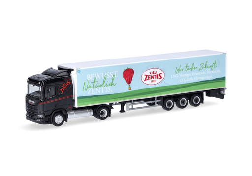 [HER 317696] Herpa : Scania CR20 ND LNG refrigerated box semitrailer truck "Zentis" 