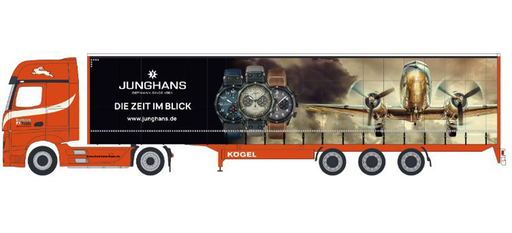 [HER 956215] Herpa : Mercedes-Benz Actros L Gigaspace Lowliner oplegger "Ferntrans Haas/Junghans"