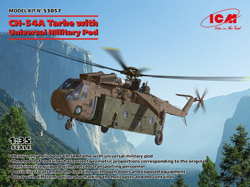 [ICM 53057] ICM : Sikorsky CH-54A Tarhe │ Universal Military Pod