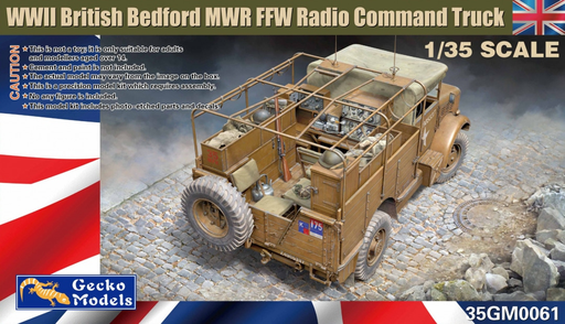 [GEC 35GM0061] Gecko Models : WWII British Bedford MWR FFW Radio command truck