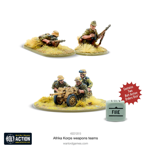 [WLG 402212013] Bolt Action : Afrika Korps Weapons Teams │ Early - Mid