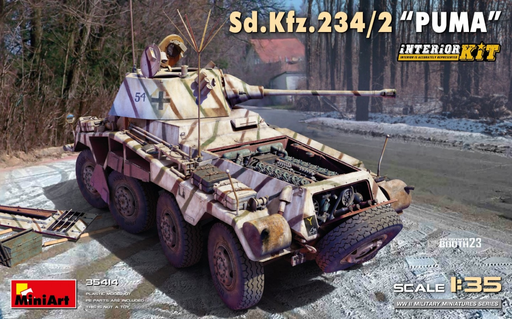 [MNT 35414] MiniArt : Sd.Kfz.234/2 PUMA │ Interior Kit