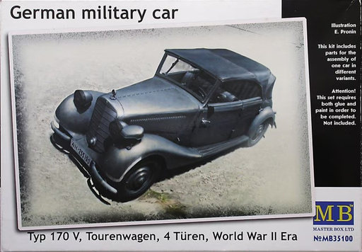 [MAR MB35100] MasterBox : German military car Mercedes-Benz 170 V