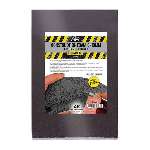 [AKI AK8098] AK interactive : Construction Foam 6&10mm           2 feuilles