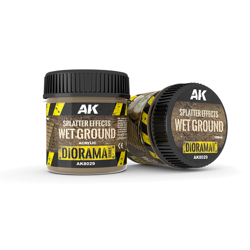 [AK 8029] AK interactive : Splatter Effects WET Ground 100ml │ Diorama Series 