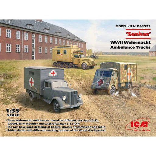 [ICM DS3523] ICM : Ambulance Truck Ford Type2.5 / renault 3.5t AHN / FOrd V3000S/SS